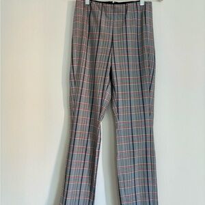 Rag & Bone Simone Check Skinny Pants red blue and gray plaid